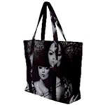 Vintage afro style doll illustration (IA&Human) Zip Up Canvas Bag