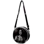 Vintage afro style doll illustration (IA&Human) Crossbody Circle Bag