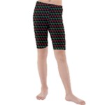 Geometric Abstract Pattern Line Kids  Mid Length Swim Shorts