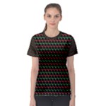 Geometric Abstract Pattern Line Women s Sport Mesh T-Shirt