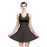 Geometric Abstract Pattern Line Reversible Skater Dress