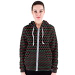 Geometric Abstract Pattern Line Women s Zipper Hoodie