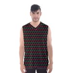 Geometric Abstract Pattern Line Men s Basketball Tank Top