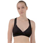 Geometric Abstract Pattern Line Sweetheart Sports Bra