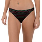 Geometric Abstract Pattern Line Band Bikini Bottoms