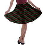 Geometric Abstract Pattern Line A-line Skater Skirt