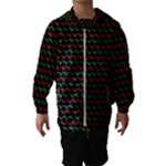 Geometric Abstract Pattern Line Kids  Hooded Windbreaker