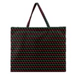 Geometric Abstract Pattern Line Zipper Large Tote Bag