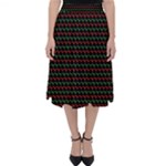 Geometric Abstract Pattern Line Classic Midi Skirt