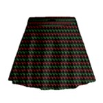 Geometric Abstract Pattern Line Mini Flare Skirt