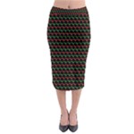 Geometric Abstract Pattern Line Midi Pencil Skirt