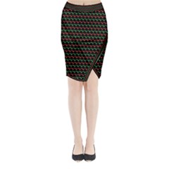 Geometric Abstract Pattern Line Midi Wrap Pencil Skirt from ArtsNow.com