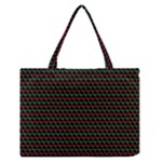 Geometric Abstract Pattern Line Zipper Medium Tote Bag