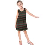 Geometric Abstract Pattern Line Kids  Sleeveless Dress