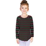 Geometric Abstract Pattern Line Kids  Long Sleeve T-Shirt