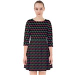 Geometric Abstract Pattern Line Smock Dress