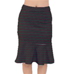 Geometric Abstract Pattern Line Short Mermaid Skirt