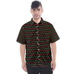 Geometric Abstract Pattern Line Men s Short Sleeve Shirt