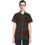 Geometric Abstract Pattern Line Women s Short Sleeve Shirt