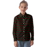 Geometric Abstract Pattern Line Kids  Long Sleeve Shirt