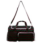 Geometric Abstract Pattern Line Sports Gym Duffle Bag with Shoe Compartment