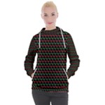 Geometric Abstract Pattern Line Women s Hooded Pullover