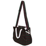 Geometric Abstract Pattern Line Rope Handles Shoulder Strap Bag