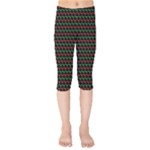 Geometric Abstract Pattern Line Kids  Capri Leggings 