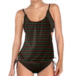 Geometric Abstract Pattern Line Tankini Set