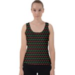 Geometric Abstract Pattern Line Velvet Tank Top