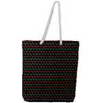 Geometric Abstract Pattern Line Full Print Rope Handle Tote (Large)