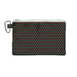 Geometric Abstract Pattern Line Canvas Cosmetic Bag (Medium)