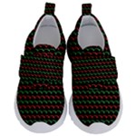 Geometric Abstract Pattern Line Kids  Velcro No Lace Shoes