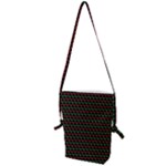 Geometric Abstract Pattern Line Folding Shoulder Bag