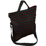 Geometric Abstract Pattern Line Fold Over Handle Tote Bag