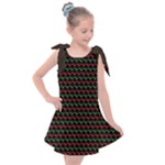 Geometric Abstract Pattern Line Kids  Tie Up Tunic Dress