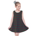 Geometric Abstract Pattern Line Kids  Summer Dress