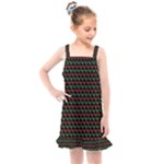 Geometric Abstract Pattern Line Kids  Overall Dress