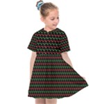 Geometric Abstract Pattern Line Kids  Sailor Dress