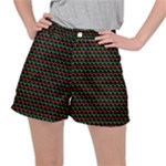 Geometric Abstract Pattern Line Women s Ripstop Shorts