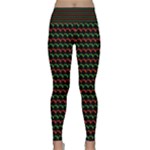 Geometric Abstract Pattern Line Lightweight Velour Classic Yoga Leggings