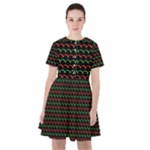 Geometric Abstract Pattern Line Sailor Dress