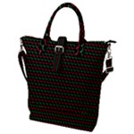 Geometric Abstract Pattern Line Buckle Top Tote Bag