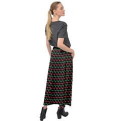 Velour Split Maxi Skirt 