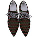 Geometric Abstract Pattern Line Pointed Oxford Shoes