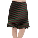 Geometric Abstract Pattern Line Fishtail Chiffon Skirt