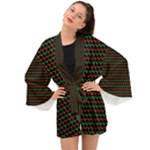 Geometric Abstract Pattern Line Long Sleeve Kimono