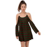 Geometric Abstract Pattern Line Boho Dress