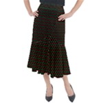 Geometric Abstract Pattern Line Midi Mermaid Skirt