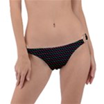 Geometric Abstract Pattern Line Ring Detail Bikini Bottoms